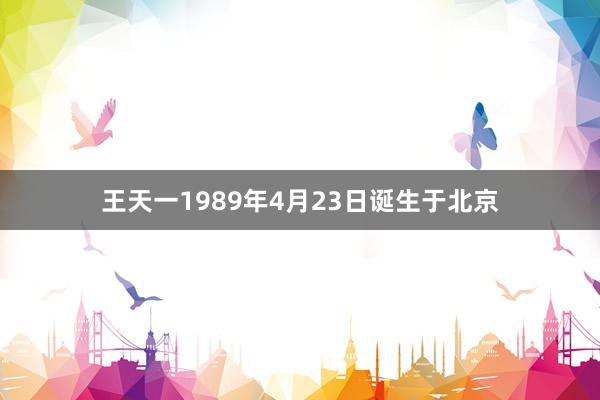 王天一1989年4月23日诞生于北京