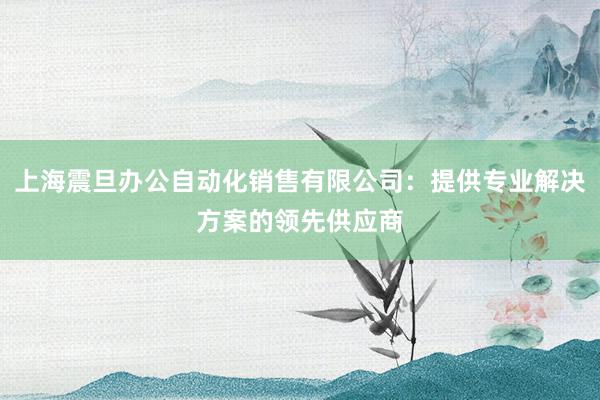 上海震旦办公自动化销售有限公司：提供专业解决方案的领先供应商